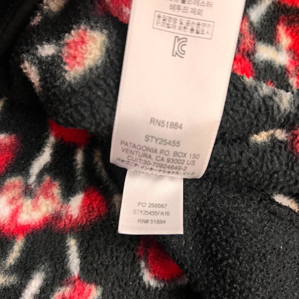 Rare Patagonia Black Mushroom Synchilla Fleece Jacket Vintage Sz S - Picture 12 of 12